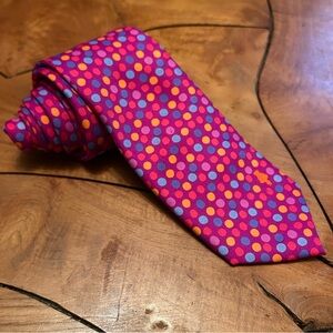 Trolls Polka Dot Necktie DreamWorks Movie Fun Neck Wear Tie Pink Purple